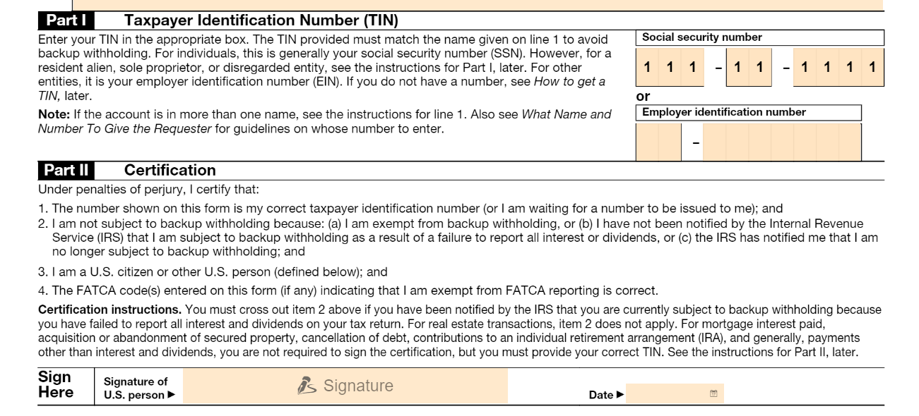 Form W-9 part2