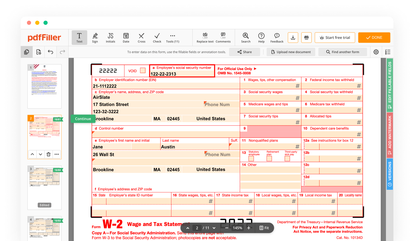 Complete Form 1099 B On Smartphone Pdffiller