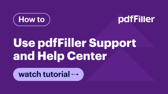 Last Updates Video Tutorials Pdffiller