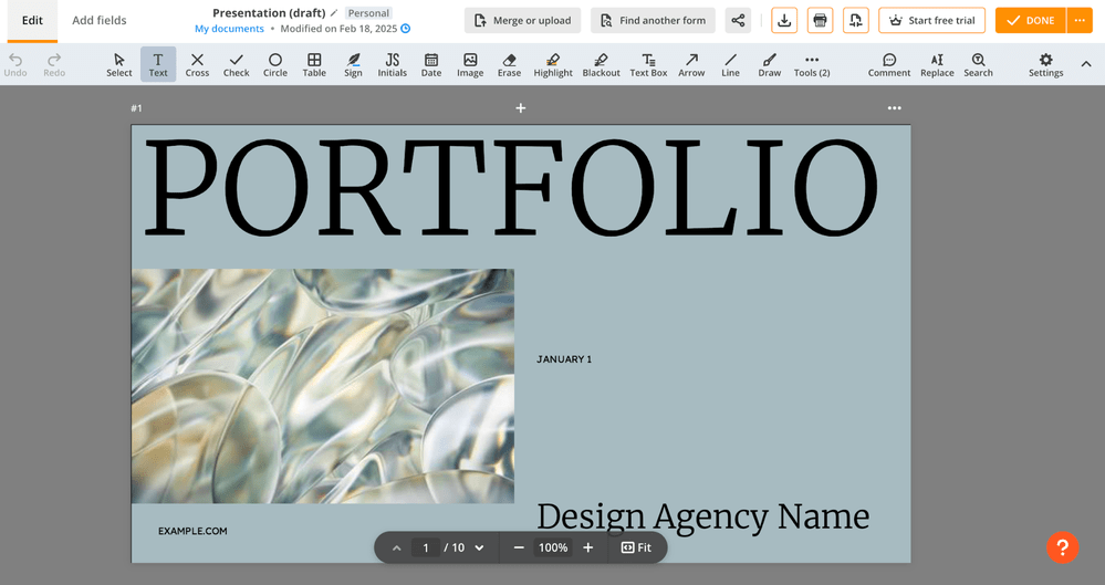 Regular content decoration
