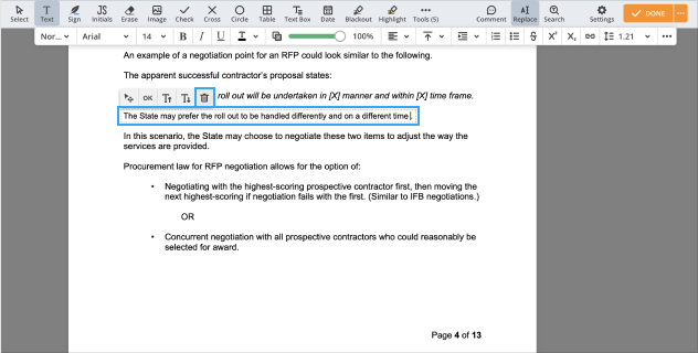 Regular content decoration