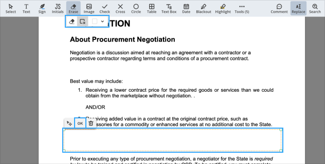 Regular content decoration