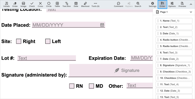 Regular content decoration