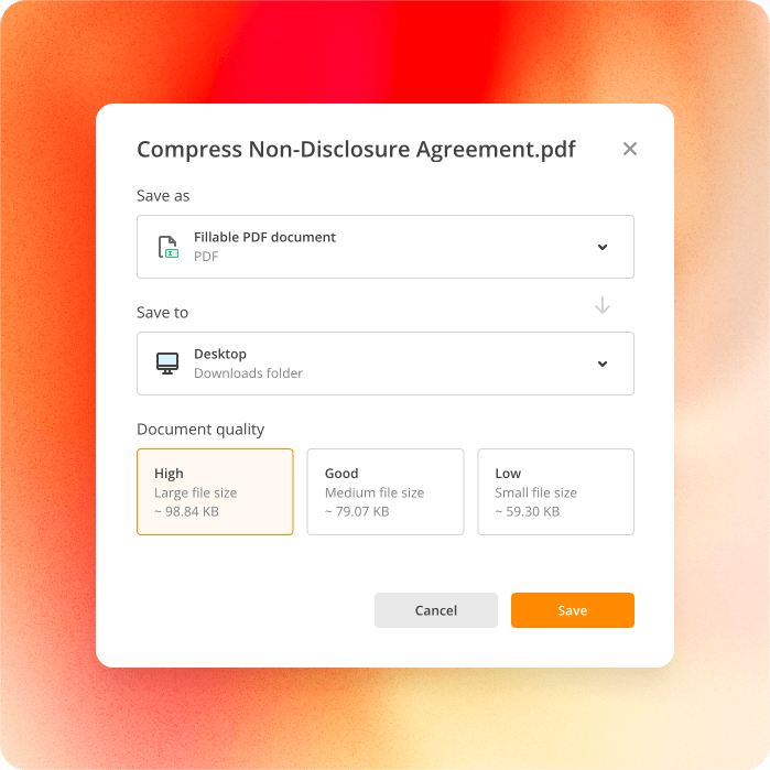 pdfFiller workspace for creating, filling and managing PDF forms