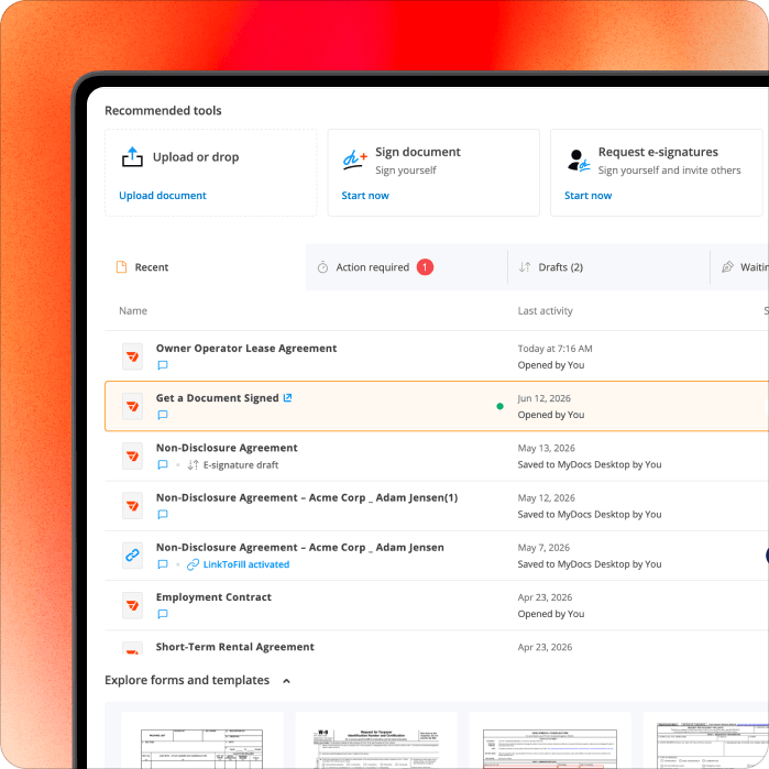 Keep every deal's documents in one place