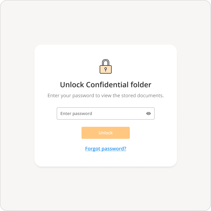 Password protection & access controls